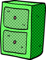 cartoon doodle filing cabinet png