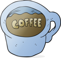 taza de café de dibujos animados png