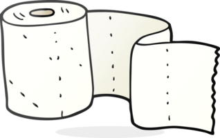 rouleau de papier toilette de dessin animé png