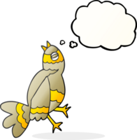 thought bubble cartoon bird png