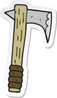 sticker of a cartoon axe png
