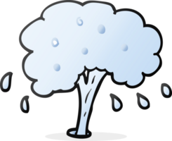 cartoon water spout png