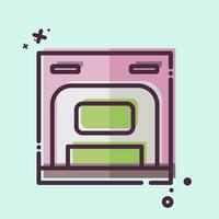 Icon Cashbox. related to Theatre Gradient symbol. MBE style. simple design editable. simple illustration vector