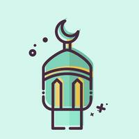 Icon Lantern. related to Ramadan symbol. MBE style. simple design editable. simple illustration vector