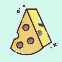 Icon Cheese. related to Spain symbol. MBE style. simple design editable. simple illustration vector