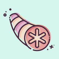 Icon Normal Bronchus. related to Respiratory Therapy symbol. MBE style. simple design editable. simple illustration vector