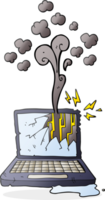 cartoon broken computer png