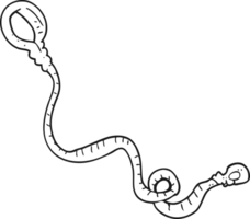 black and white cartoon dog leash png