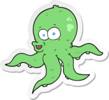 sticker of a cartoon octopus png