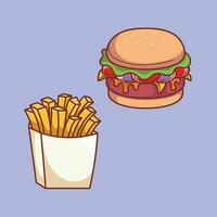 Tasty delicious savory foods premium vector arts. cartoon doodle cute icon design