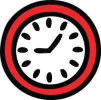 lindo reloj de pared de dibujos animados png