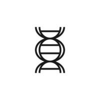 DNA science structure icon label design vector