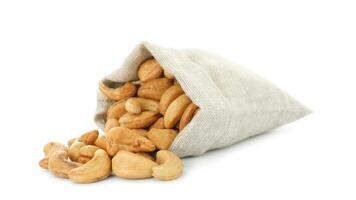 Delicious Cashew Nuts Isolated. Healthy, Organic Snack with Nutty, Concept for Design photo