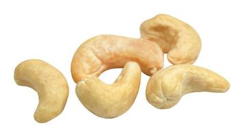 Delicious Cashew Nuts Isolated. Healthy, Organic Snack with Nutty, Concept for Design photo