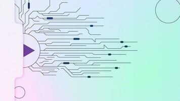 Electronic circuit board hi tech concept. Network connection, global communication and computer technology background. Vector illustration.