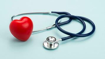 Isolated Stethoscope on White Background, Medical Equipment Concept photo