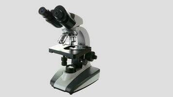 Isolated Microscope on White Background photo