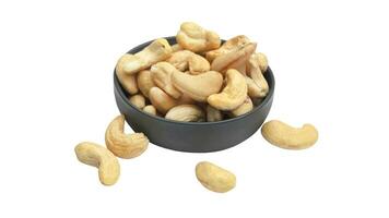 Delicious Cashew Nuts Isolated. Healthy, Organic Snack with Nutty, Concept for Design photo