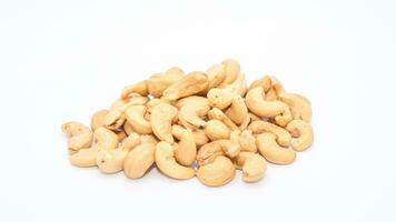 Delicious Cashew Nuts Isolated. Healthy, Organic Snack with Nutty, Concept for Design photo