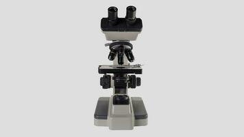 Isolated Microscope on White Background photo