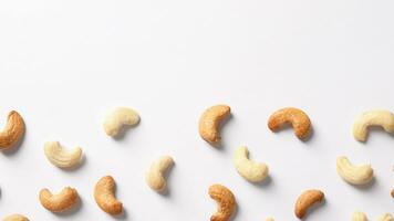 Delicious Cashew Nuts Isolated. Healthy, Organic Snack with Nutty, Concept for Design photo