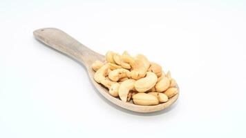 Delicious Cashew Nuts Isolated. Healthy, Organic Snack with Nutty, Concept for Design photo