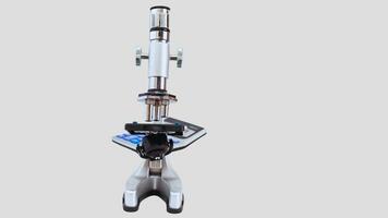 Isolated Microscope on White Background photo