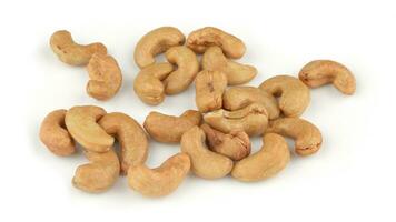 Delicious Cashew Nuts Isolated. Healthy, Organic Snack with Nutty, Concept for Design photo