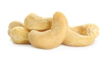 Delicious Cashew Nuts Isolated. Healthy, Organic Snack with Nutty, Concept for Design photo