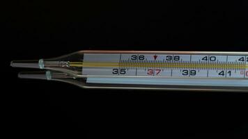 Glass Thermometer, Mercury Thermometer Isolated photo