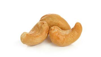 Delicious Cashew Nuts Isolated. Healthy, Organic Snack with Nutty, Concept for Design photo