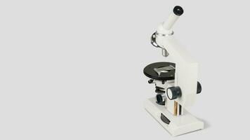 Isolated Microscope on White Background photo