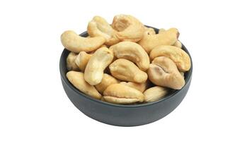 Delicious Cashew Nuts Isolated. Healthy, Organic Snack with Nutty, Concept for Design photo