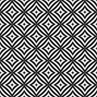 Seamless geometric monochrome angular curved rectangle pattern vector