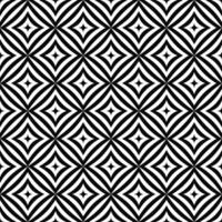 Seamless geometric monochrome angular curved rectangle pattern vector