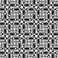 Monochrome concentric ellipse repeat pattern design background vector