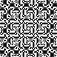 Monochrome concentric ellipse repeat pattern design background vector