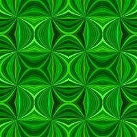 Green abstract psychedelic seamless striped spiral pattern background design - vector graphic with curved rays