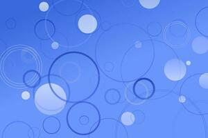 Blue circle web page background - geometric vector graphic with circles