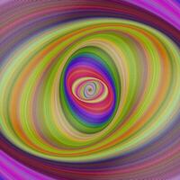 Abstract multicolored hypnotic fractal background from elliptical curves vector