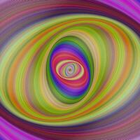 Abstract multicolored hypnotic fractal background from elliptical curves vector