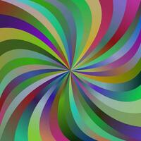 Multicolor abstract spiral ray design vector background