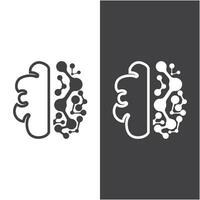 plantilla de vector de diseño de logotipo de cerebro