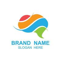 Brain Logo design vector template