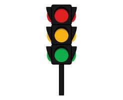 Traffic control light or traffic light icons vector