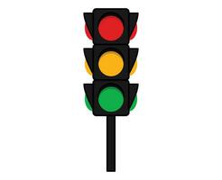 Traffic control light or traffic light icons vector