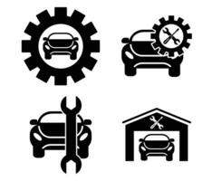 automotive Service Web Icons in line style vector