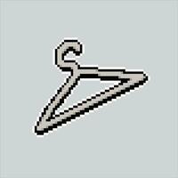 Pixel art illustration Hanger. Pixelated Hanger. Fashion Hanger pixelated for the pixel art game and icon for website and video game. old school retro. vector