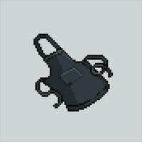 Pixel art illustration Apron. Pixelated APron. Kitchen Apron pixelated for the pixel art game and icon for website and video game. old school retro. vector