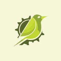 Modern Minimalist Bird Logo vector